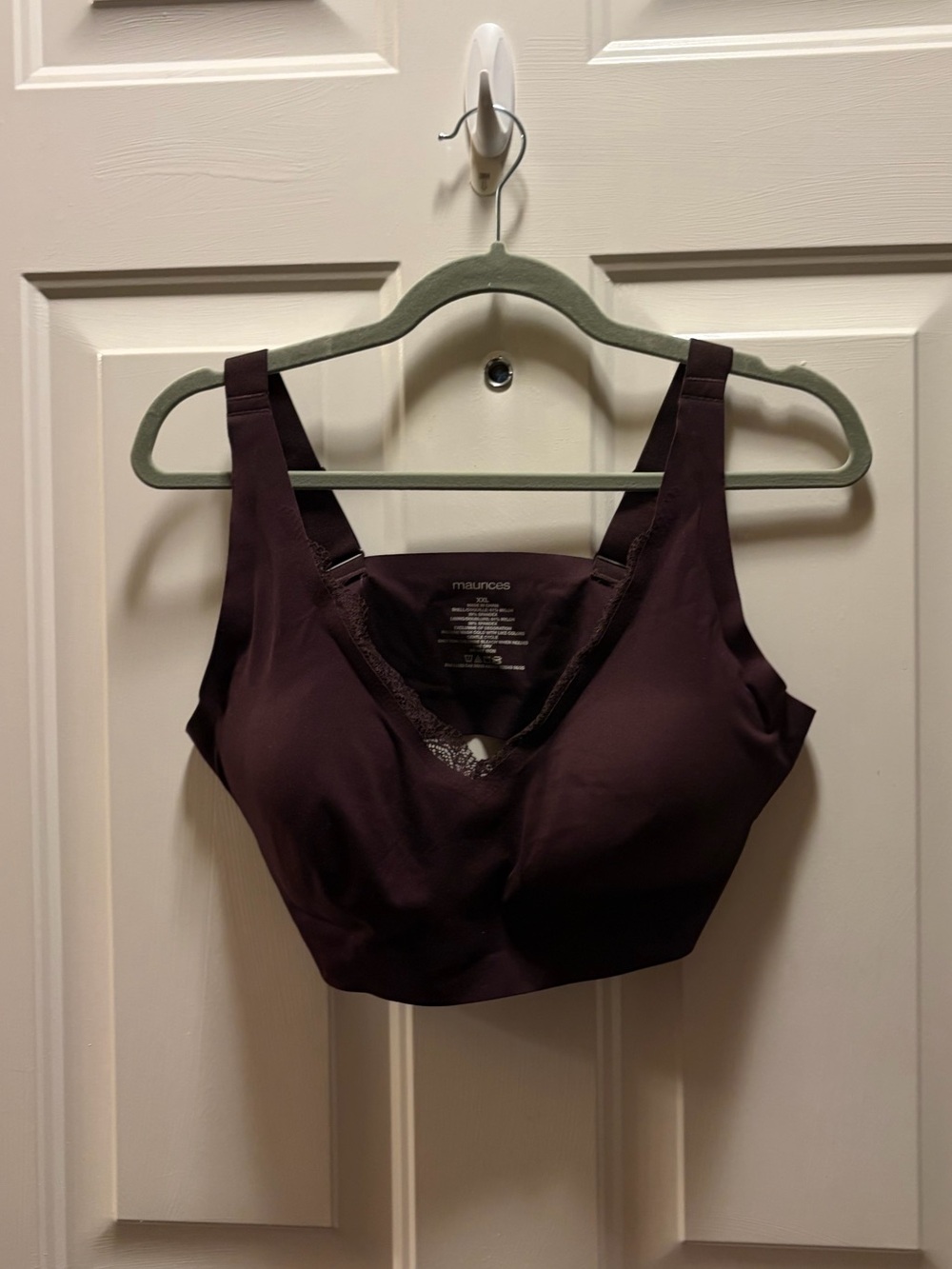 Maurices Deep Brown Wide-Strap Seamless Bralette